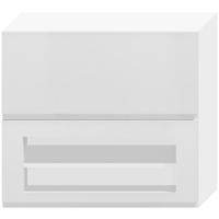 Kuchyňská skříňka Livia W80grf/2 Sd světle šedá mat/bílá
