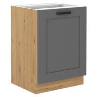 Kuchyňská skříňka Luna dustgrey/artisan 60D 1F BB