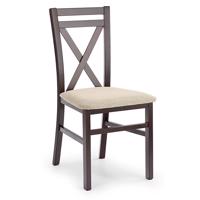 Židle Dariusz dřevo/látka tmavý ořech/vila 2 45x49x90