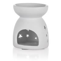 Aroma lampa porcelan. 8,5x9cm Hvězdy bílá 63914511