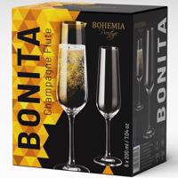 Bohemia prestige bonita sklenička na šampaňské 200ml 6x 802282