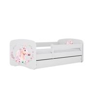 Dětská postel Babydreams+SZ+M bílá 80x160 Kůň