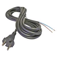 Flexo šňůra gumová 2x 1,5mm2, 3m, černá