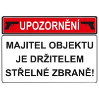 Fólie majitel má zbraň 210x148mm