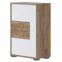 Komoda Stela CPL1 tobacco oak/crystal white