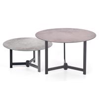 Konferenční stolek Twins popelavě šedá/hnědá
