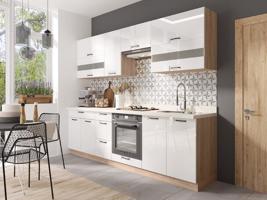 Kuchyňská linka Favorit 260 C Plus  s pracovní deskou Sonoma/White
