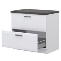 Kuchyňská skříňka Evia r-90-2mbox/4 pearl grey matná