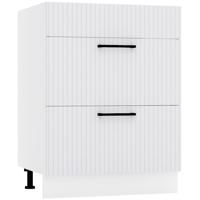 Kuchyňská skříňka Kate d60pc s/2 zasl světle šedá mat