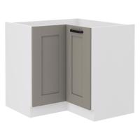 Kuchyňská skříňka Luna claygrey/bílá 89x89 DN 1F BB