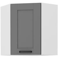 Kuchyňská Skříňka LUNA DUSTGREY/BÍLÝ 60X60 GN-72 1F (45°)