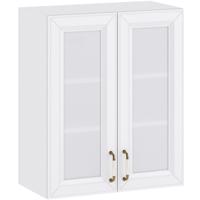 Kuchyňská skříňka Patricia 60cm, bílá, G60 2D sklo