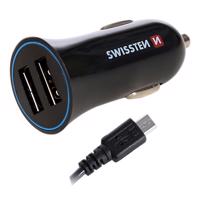 Nabíječka USB 12/24V Swissten 2,34AMP 2x USB