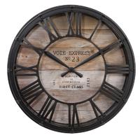Nástěnné hodiny Vintage černé 39cm
