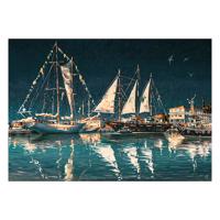 Obraz Canvas 60x80 ST658 Night Ships CA-13935