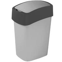 Odpadkový koš flip bin 10l 186133 stříbrno/grafit