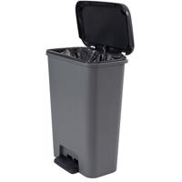 Odpadkový koš nášlapný Compatta 50L šedý/černý