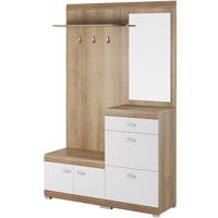 Předsíňová Stěna Stella 135cm Dub Riviera/Bílá