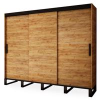 Skříň Loft 250 dub craft zlatý