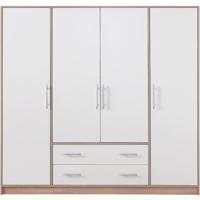 Skříň Smart 200 cm Dub Sonoma/Bílá