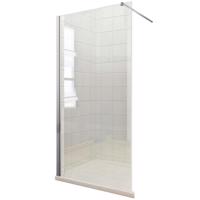 Sprchová zástěna WALK-IN Soft 100 x 195 chromový profil