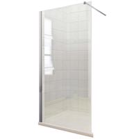 Sprchová zástěna WALK-IN Soft 120 x 195 chromový profil