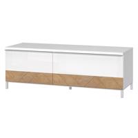 TV stolek Avis TV130-1K1F/AV lakované pacific walnut/crystal