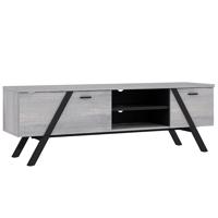 Tv Stolek Golden State 160cm Severský Šedý Dub/Černá