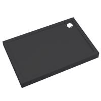 Vanička obdélníková Black Mat 80x100x12 Espera Plus AQM4636CMG