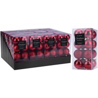 Vánoční koule 16ks x50mm red can204420