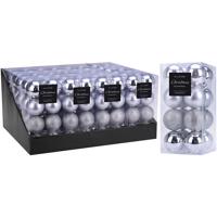 Vánoční koule 16ks x50mm silver can204410