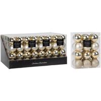 Vánoční koule 16ks x50mm star light can217590