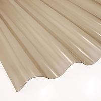 Vlnitá deska PVC 2000 x 900 x 0,8 mm kouřová