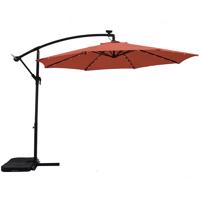 Zahradní slunečník s LED osvětlením 300 cm