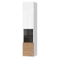 Závěsná skříňka Avis VK30-1KS/AV lakované pacific walnut/crystal white