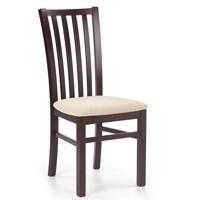 Židle Gerard 7 dřevo/látka tmavý ořech/torent béžová