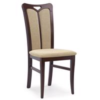 Židle Hubert 8 dřevo/látka tmavý ořech/vila 2