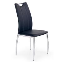 Židle K187 kov/eko kůže černá 46x56x97
