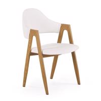 Židle K247 eko kůže/kov bílá 53x57x80