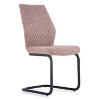 Židle K272 eko kůže/kov tmavě béžová 45x57x94