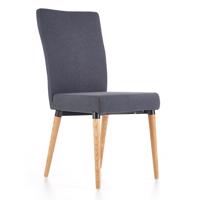 Židle K273 látka/dřevo tmavě šedá 45x60x95