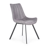 Židle K279 eko kůže/kov tmavě šedá 54x56x87