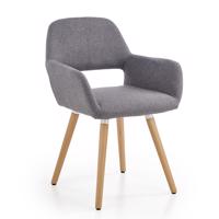 Židle K283 látka/dřevo šedá 56x56x80
