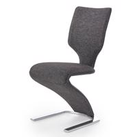 Židle K307 ekokůže/kov černá/tmavě šedá 46x62x95