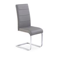 Židle K85 kov/eko kůže šedá 42x56x100