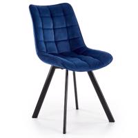 Židle W132 tmavě modrá nohy černé